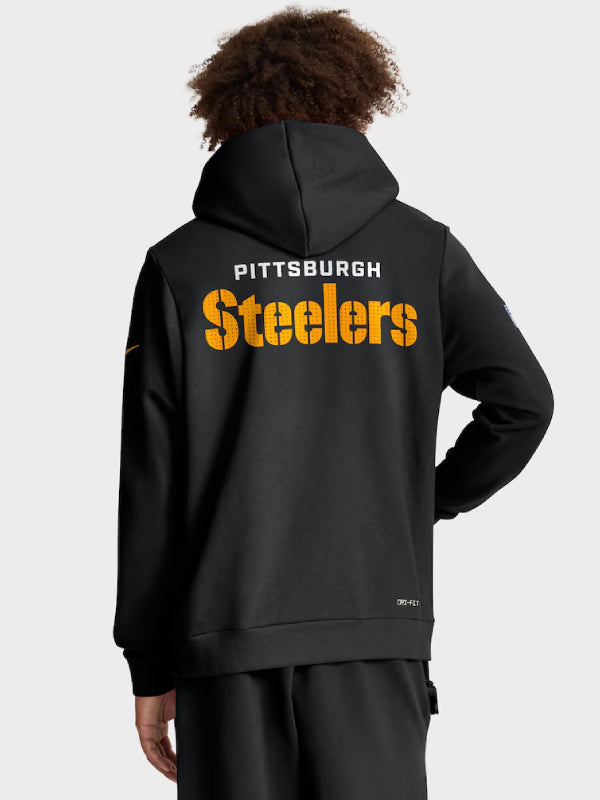 Pittsburgh Steelers Nike Black Sideline Initial Home Hoodie