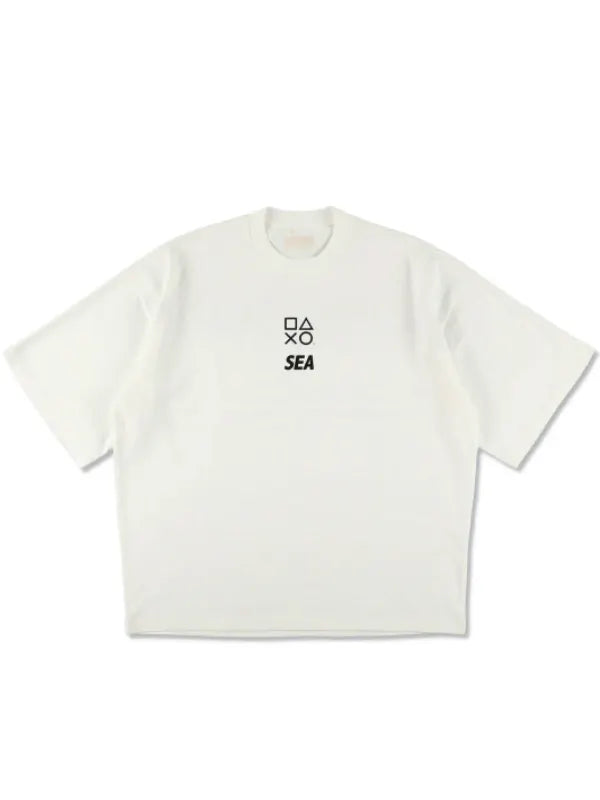 Playstation x Wind and Sea Panel Tee White