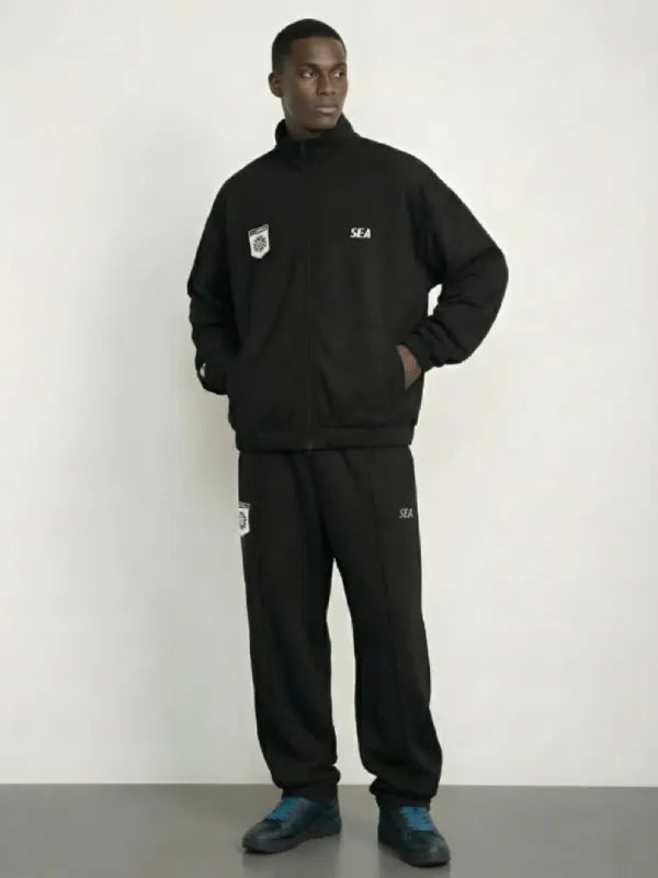 Playstation x Wind and Sea Track Jacket Black