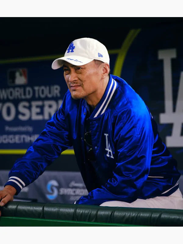 Polo Ralph Lauren LA Dodgers Blue Satin Jacket