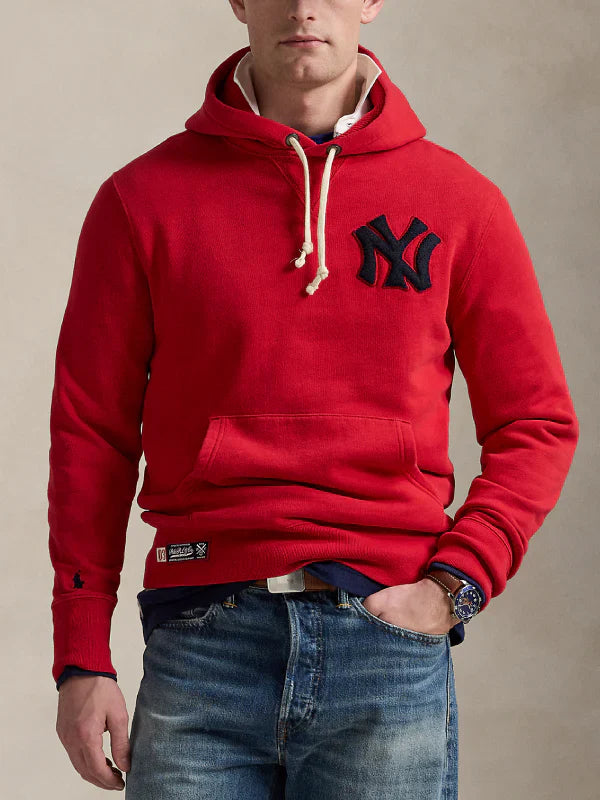 Polo Ralph Lauren Yankees Fleece Hoodie Red