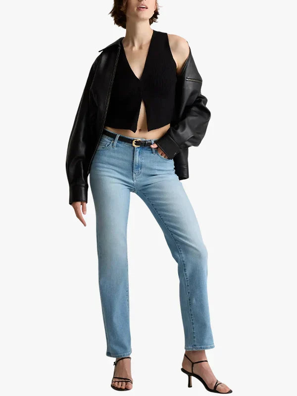 Quince 100% Black Leather Oversized Bomber Jacket