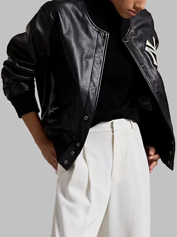 Ralph-Lauren-Polo-Yankees-Leather-Jacket-Black