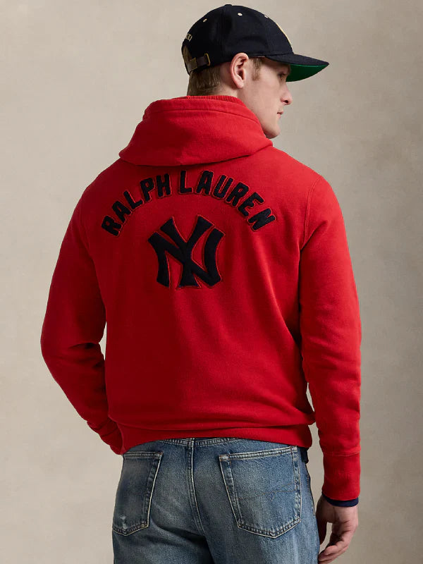 Ralph Lauren Polo Yankees Hoodie Red
