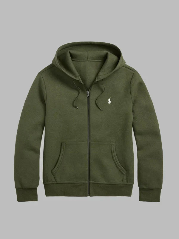 Ralph Lauren Polo Zip Up Hoodie Green