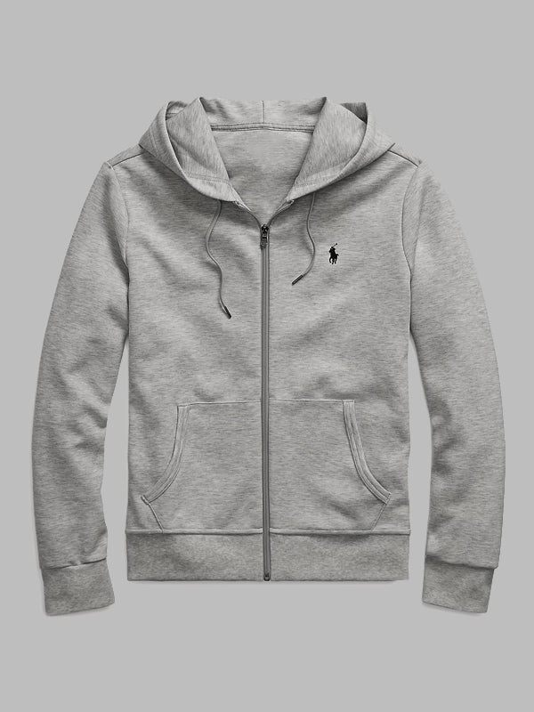 Ralph Lauren Polo Zip Up Hoodie Grey