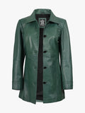 Real Green Coat 34-length Jacket For Women
