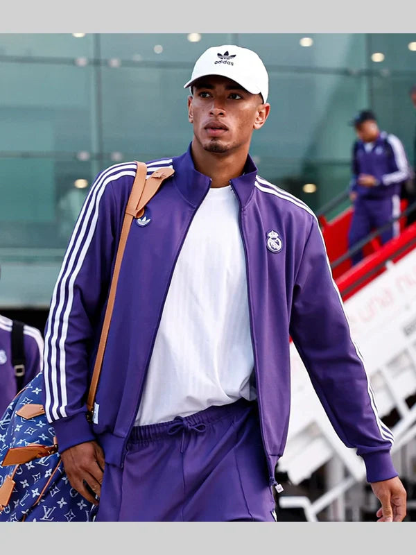 Real Madrid Adidas Purple Track Jacket