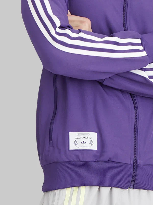 Real Madrid Adidas Terrace Icons Purple Track Jacket