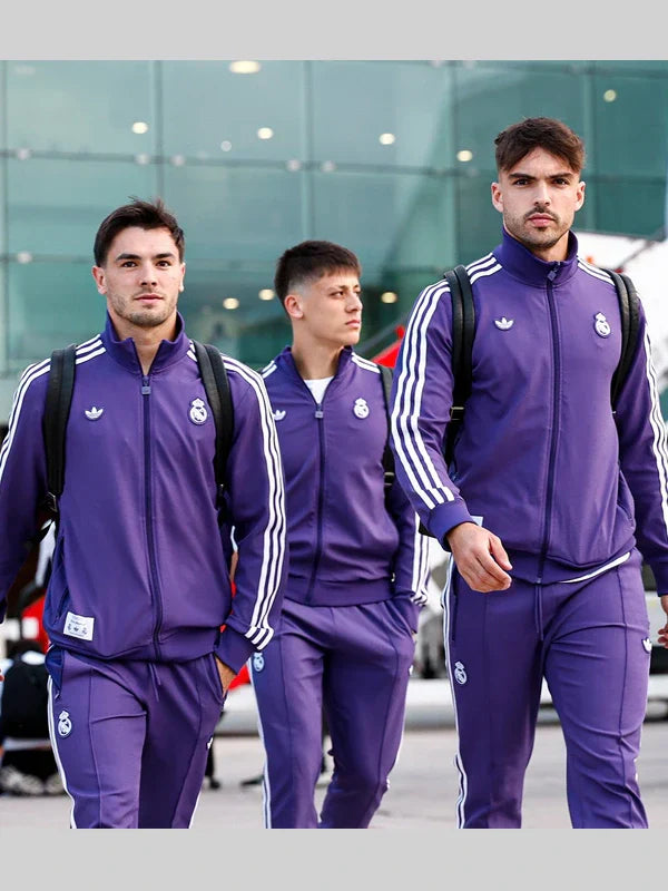 Real Madrid Adidas Track Jacket Purple