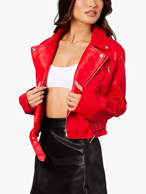 Red Biker Jacket