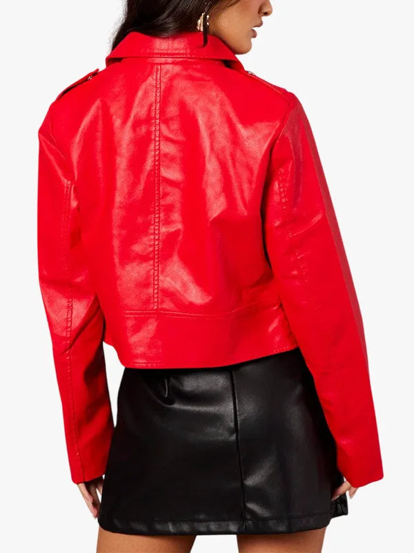 Red Moto Jacket