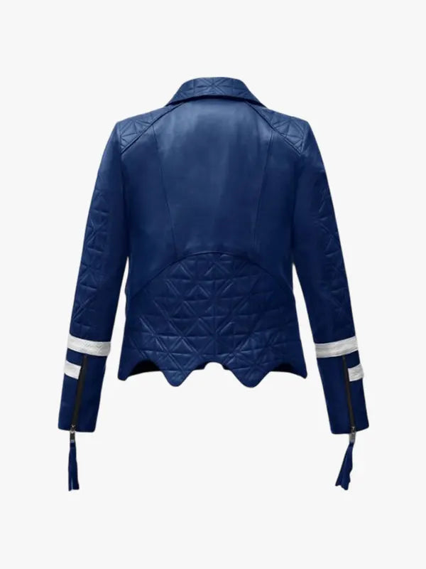Reese Blue Moto Jacket Women