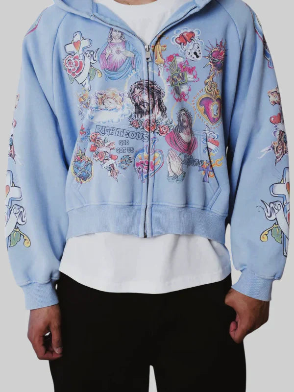 Risen King We Are Righteous Hoodie Cropped