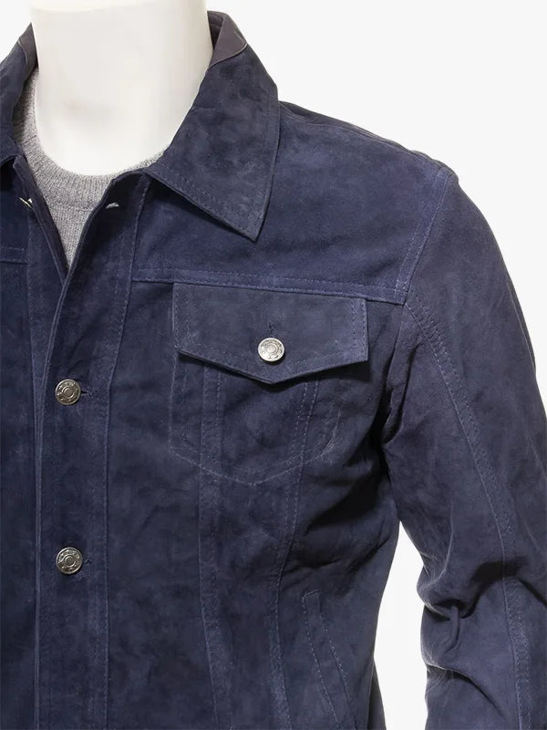 SIDFORD Suede Bomber Jacket