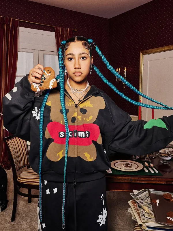 SKIMS x CPFM Holiday Zip-Up Hoodie