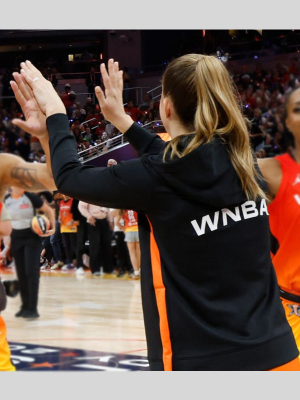 Sabrina Ionescu Black Zip-Up Hoodie WNBA