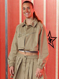 Sabrina Ionescu Nike Cropped Jacket Brown