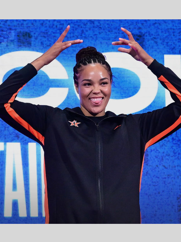 Sabrina Ionescu WNBA Black Full-Zip Hoodie