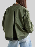 Sacai Nylon Bomber Jacket Green