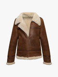 Saint and Sofia Amelia Aviator Brown Jacket