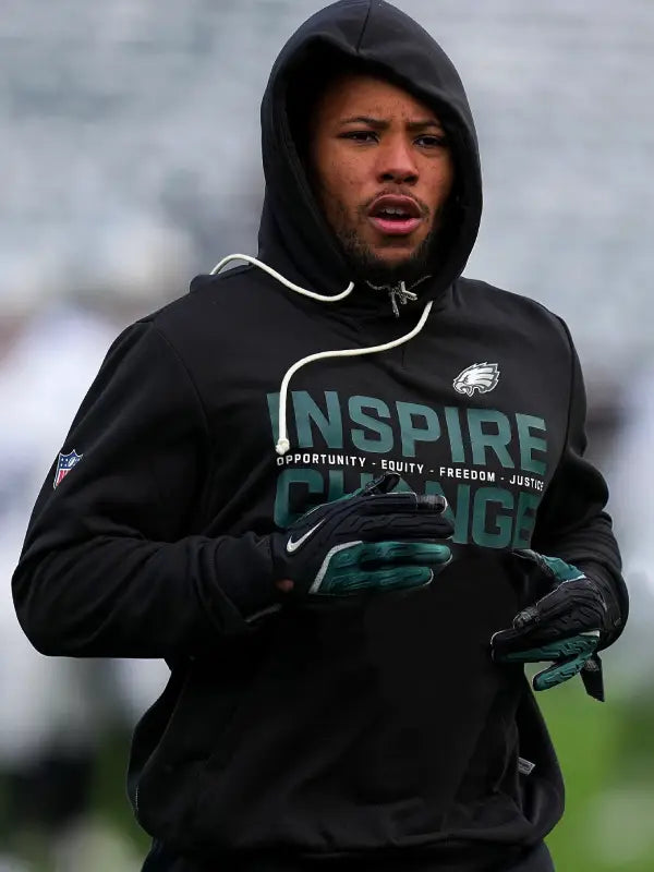 Saquon Barkley Philadelphia Eagles Make a Change Hoodie 2025