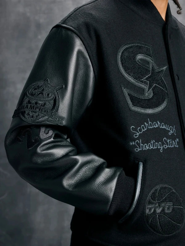 Scarborough Shooting Stars Championship OVO Varsity Jacket Black