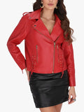 Scarlet Striker Women’s Classic Moto Jacket