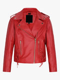 Scarlet Striker Women’s Classic Red Moto Jacket