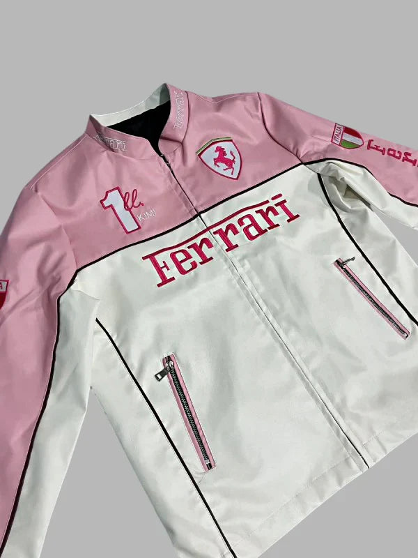 Scuderia Ferrari Pink Vintage Racing Jacket