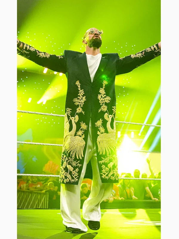 Seth Rollins Embroidered Peacock Coat
