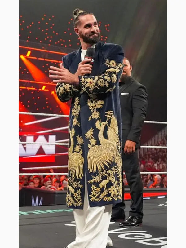 Seth Rollins Peacock Embroidered Coat