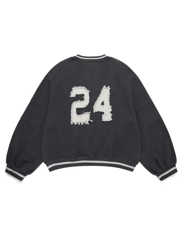 Shinzo 24 Futtoboru Heavyweight Washed Black Jersey Crewneck