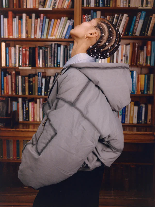 Shinzo Ishigaki A1 Bomber Puffer Jacket Grey