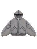 Shinzo Ishigaki Grey A1 Bomber Puffer Jacket
