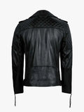 Simba men's leather motorcycle jacket