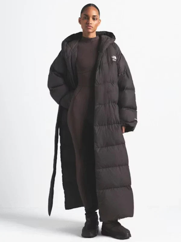 Skims x North Face Nuptse Wrap Parka Coat