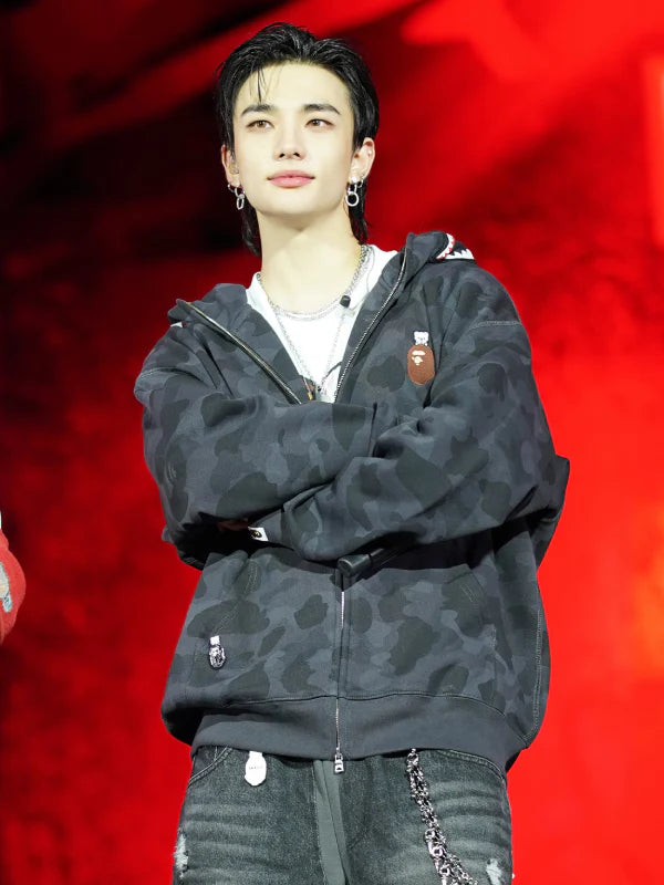 Skz Bape Black Hoodie