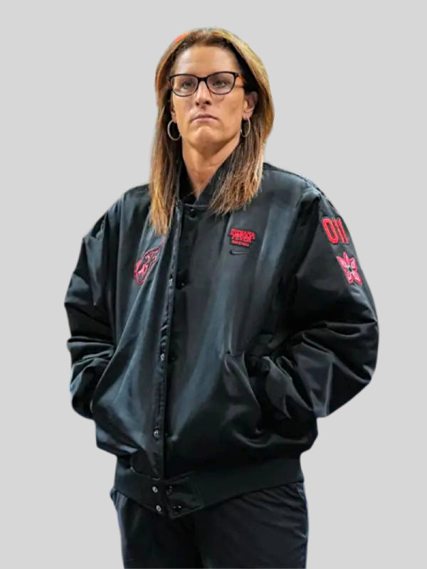 Stephanie White Indiana Fever Stranger Things Jacket Black