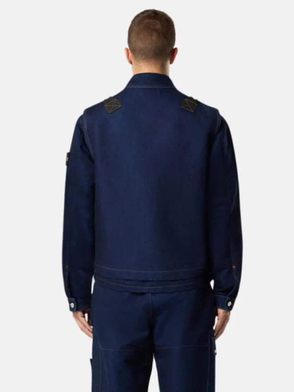 Stone Island Blue Denim Vest