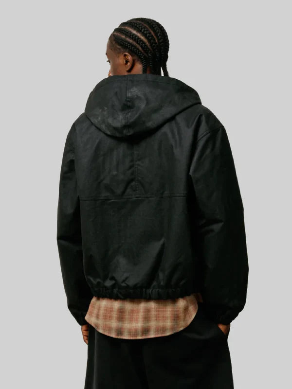 Stussy_Black_Waxed_Cotton_Work_Jacket_with_Hood