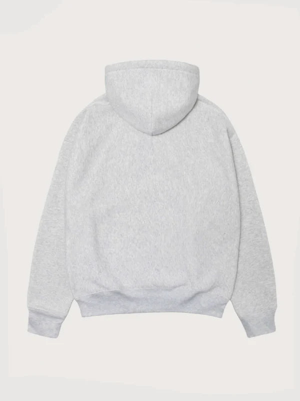 Stussy Felt Applique Hoodie Grey