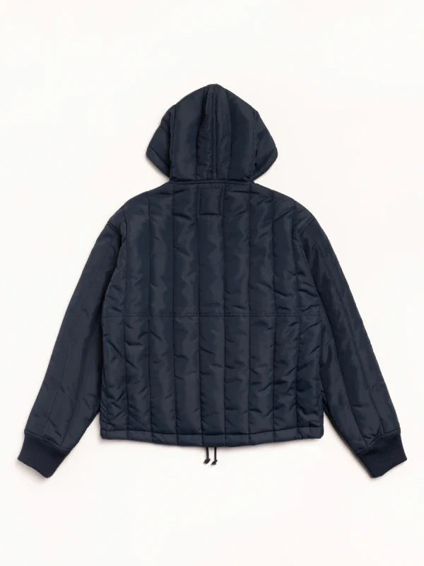 Stussy Quilted Nylon Work Jacket Navy
