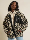 Stussy Ventura Sherpa Jacket Leopard