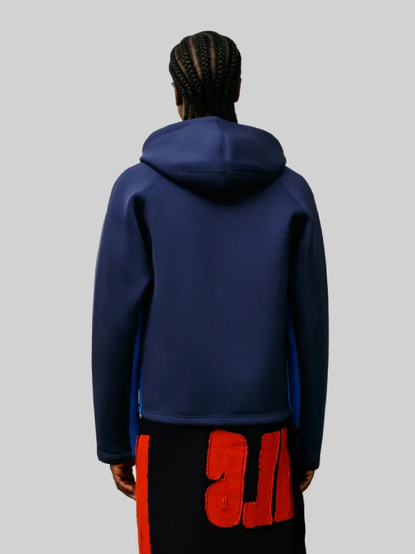 Stussy Wales Bonner Neoprene Zip-Up Hoodie Blue