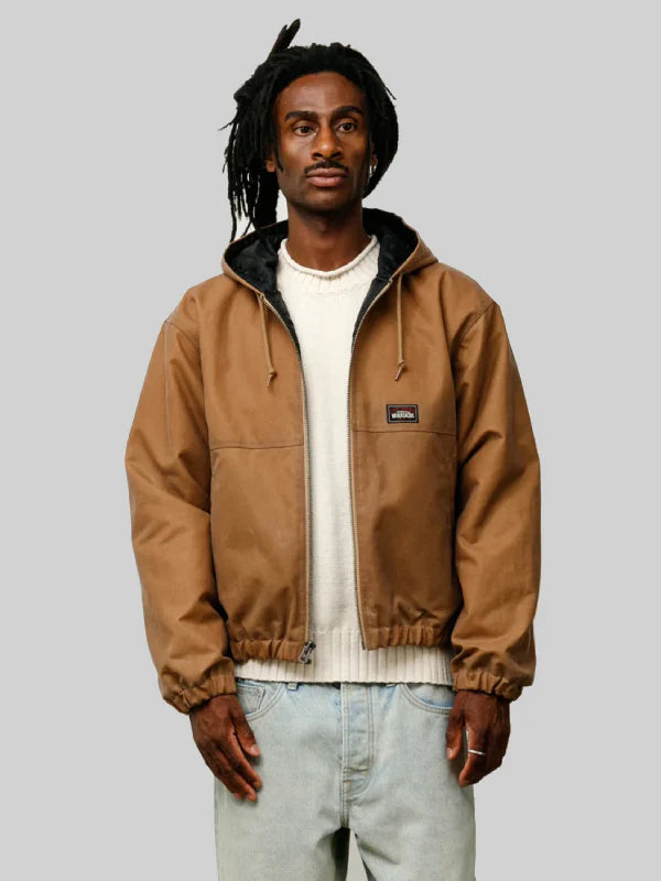 Stussy_Waxed_Cotton_Brown_Hooded_Work_Jacket