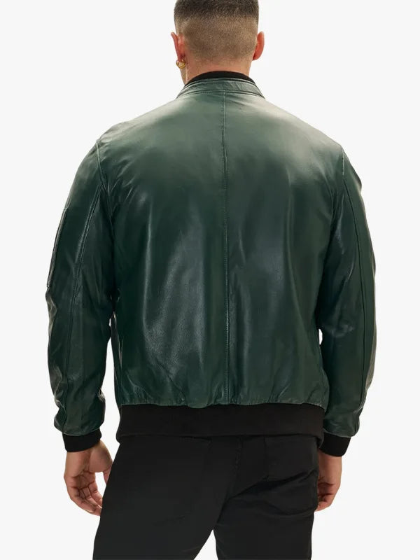 Stylish Green Bomber Jacket