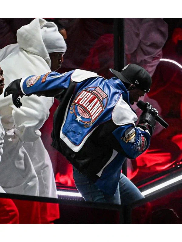 Super-Bowl-LIX-Haftime-Show-Kendrick-Lamar-Leather-Jacket