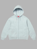 Supreme Last Supper Embroidered Zip Up Hooded Sweater Blue