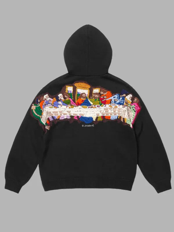Supreme Last Supper Hoodie Black